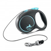 ФЛЕКСИ FLEXI Рулетка Black Design XS (до 8 кг) Трос 3 м Черный/синий