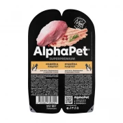 АЛЬФАПЕТ Superpremium консервы для  AlphaPet Superpremium влажный корм для котят, беременных и кормящих кошек с индейкой паштет 80г