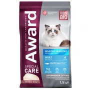 АВАРД Сухой корм SPECIAL CARE Sensitive Skin&Coat для взрослых кошек для здоровой кожи и шерсти со свежей белой рыбой
