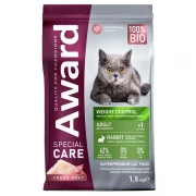 АВАРД Сухой корм SPECIAL CARE Weight Control для взрослых стерилизованных кошек для контроля веса со свежим мясом кролика