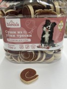БИОХАУС Лакомство для Собак Суши из утки и трески 1ШТ