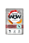 АЛЬФАПЕТ WOW пауч для собак с чувствительным пищеварением Говядина и томленая тыква сочные ломтики в соусе 85г