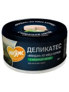 МНЯМС консервы для кошек "Фондан" из мяса курицы с кошачьей мятой 80г