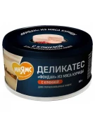 МНЯМС консервы для стерилизованных кошек "Фондан" из мяса курицы с клюквой 80г