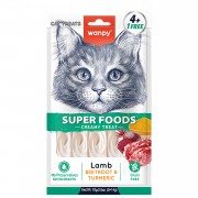 ВАНПИ WANPY Лакомство для кошек Нежное пюре из ягненка со свеклой и куркумой 5шт 70г
