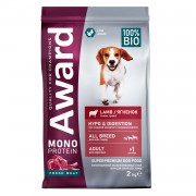 АВАРД Monoprotein Сухой корм для взрослых собак всех пород из ягненка с добавлением тыквы и граната
