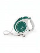 ФЛЕКСИ FLEXI Рулетка Comfort Plus M лента 5 м для собак до 25 кг изумрудный