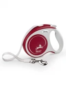 ФЛЕКСИ FLEXI Рулетка Comfort Plus S Лента 5 м для собак до 15 кг винный