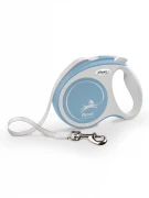 ФЛЕКСИ FLEXI Рулетка Comfort Plus XS Лента 3 м для собак до 12 кг нежно-голубой