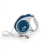 ФЛЕКСИ FLEXI Рулетка Comfort Plus S Лента 5 м для собак до 15 кг синий
