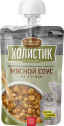 ДЕРЕВЕНСКИЕ ЛАКОМСТВА Холистик Премьер мясной соус для кошек из курицы 90г