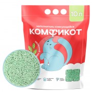 КОМФИКОТ Наполнитель тофу комкующийся зеленый чай