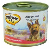 МНЯМС консервы для собак Клефтико по-афински с ягненком и томатами