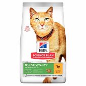 ХИЛЛС Senior Vitality сухой корм для кошек старшего возраста с курицей и рисом