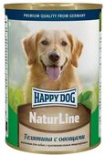 ХЭППИ ДОГ NaturLine консервы для собак Телятина с овощами