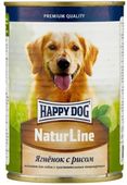 ХЭППИ ДОГ NaturLine консервы для собак Ягненок с рисом