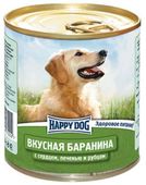 ХЭППИ ДОГ NaturLine консервы для собак Вкусная Баранина с печенью, сердцем, рубцом