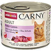 АНИМОНДА Animonda Carny Poultry Adult Cat - Turkey + Lamb консервы для взрослых кошек с Индейкой и ягненком