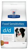 ХИЛЛС Prescription Diet D/D сухой диетический корм для собак при аллергии, заболеваниях кожи и неблагоприятной реакции на пищу с Лососем и рисом