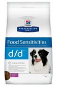 ХИЛЛС Prescription Diet D/D сухой диетический корм для собак при аллергии, заболеваниях кожи и неблагоприятной реакции на пищу с Уткой и рисом
