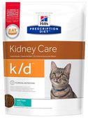 ХИЛЛС Prescription Diet K/D сухой диетический корм для кошек с почечной недостаточностью с Тунцом