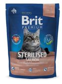 БРИТ Premium Cat Sterilised сухой корм для стерилизованных кошек с Лососем с курицей и куриной печенью