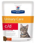 ХИЛЛС Prescription Diet C/D Urinary Stress сухой диетический корм для кошек для профилактики МКБ,  в том числе вызванной стрессом с Курицей