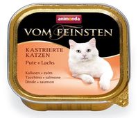 АНИМОНДА Vom Feinsten Castrated Cats консервы для стерилизованных кошек Индейка и лосось