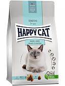 ХЭППИ КЭТ Sensitive Magen & Darm сухой корм для взрослых кошек с Чувствительным пищеварением с Уткой
