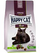 ХЭППИ КЭТ Sterilised Weide-Lamm сухой корм для взрослых кастрированных котов и стерилизованных кошек с Пастбищным ягненком