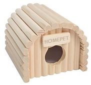 ХОУМ ПЭТ Домик для грызунов деревянный Ракушка 12,5x13x10,5 см
