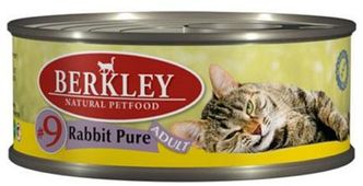 БЕРКЛИ Berkley консервы для взрослых кошек #9 Мясо кролика