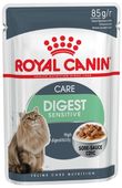 РОЯЛ КАНИН пауч 85г Digest Sensitive для кошек с чувствительным пищеварением кусочки в соусе Мясо