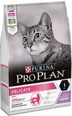 ПРО ПЛАН Delicate сухой корм для кошек с чувствительным пищеварением и привередливых к еде Индейка 1,5 кг