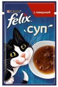 ФЕЛИКС пауч 85г для кошек Суп с говядиной