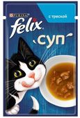 ФЕЛИКС пауч 85г для кошек Суп с треской