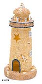 МАРЛИН Декорация Грот "Песчаный маяк с ракушками" 22см (RR1052)