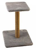Когтеточка-столб на подставке с полкой 95 см