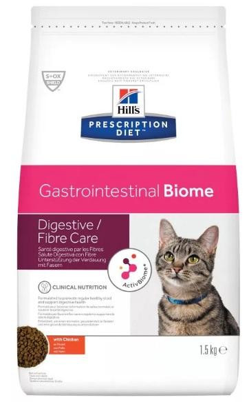 ХИЛЛС Prescription Diet Gastrointestinal Biome сухой диетический корм для кошек при расстройствах пищеварения с Курицей