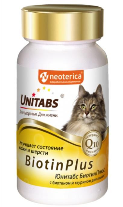 ЮНИТАБС Unitabs BiotinPlus Витаминно-минеральный комплекс для кошек для кожи и шерсти