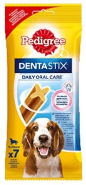 ПЕДИГРИ Dentastix Лакомство для чистки зубов для собак средних пород от 10 до 25 кг 180 г