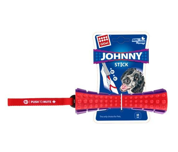 ГИГВИ GIGWI Игрушка для собак PUSH TO MUTE Johnny Stick с отключаемой пищалкой (арт.75323)