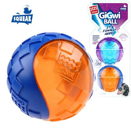 ГИГВИ GIGWI Игрушка для собак G-BALL 2 Мяча с пищалкой 6 см (арт.75328)