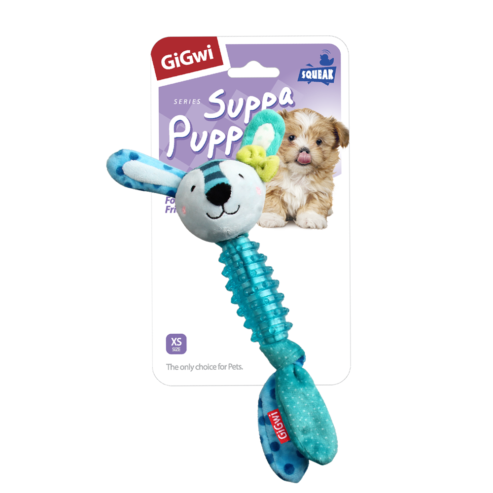 ГИГВИ GIGWI Игрушка для собак SUPPA PUPPA Заяц с пищалкой (арт.75529)