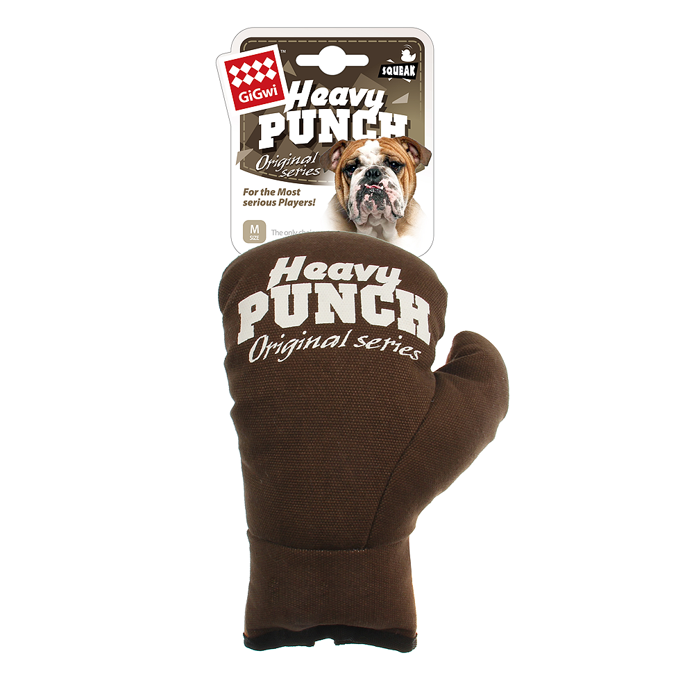 ГИГВИ GIGWI Игрушка для собак HEAVY PUNCH Боксерская перчатка с пищалкой 23 см (арт. 75435)