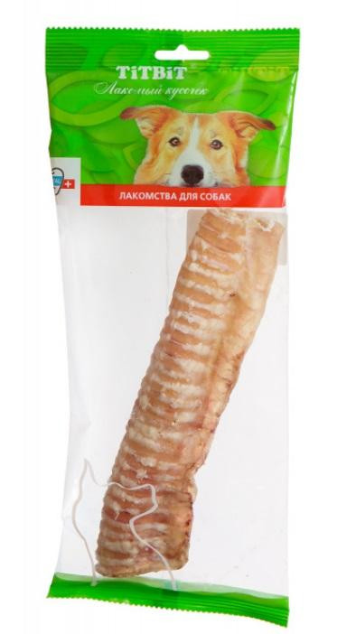 ТИТБИТ Лакомство для собак Трахея говяжья (мягкая упаковка)