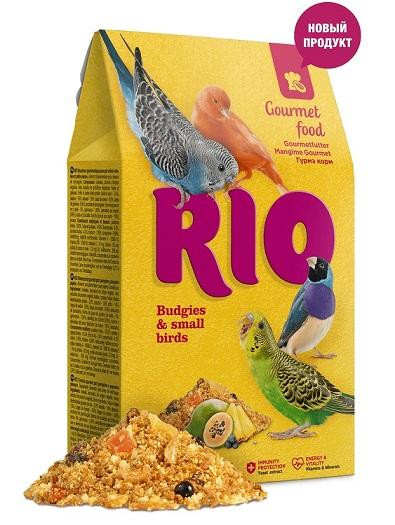 РИО RIO Gourmet food Гурмэ корм для волнистых попугайчиков и мелких птиц 250 гр