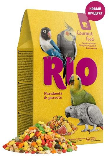 РИО RIO Gourmet food Гурмэ корм для средних и крупных попугаев 250 гр