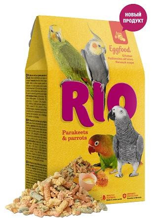 РИО RIO Eggfood Яичный корм для средних и крупных попугаев 250 гр