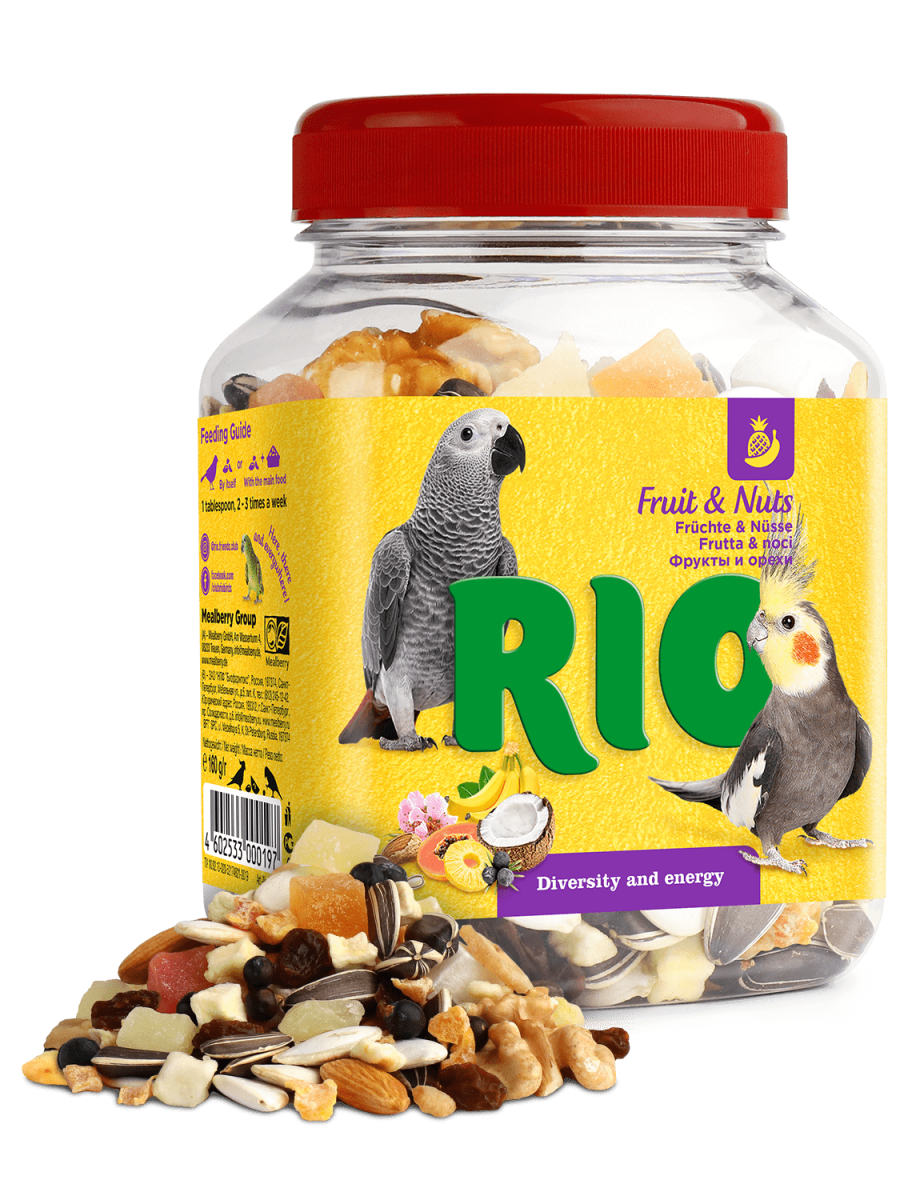 РИО RIO Лакомство для птиц Фруктово-ореховая смесь 